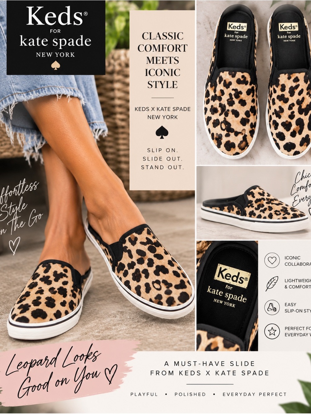 Keds x kate spade new york Calf Hair Slip On